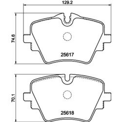 Sada brzdových platničiek kotúčovej brzdy MINTEX MDB4327