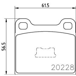 Sada brzdových platničiek kotúčovej brzdy MINTEX MDB1083