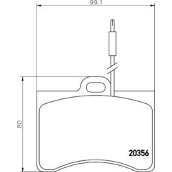 Sada brzdových platničiek kotúčovej brzdy MINTEX MDB1101