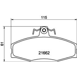 Sada brzdových platničiek kotúčovej brzdy MINTEX MDB1913