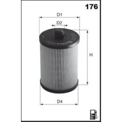 Palivový filter MISFAT F158 - obr. 1