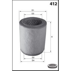 Vzduchový filter MISFAT R449A