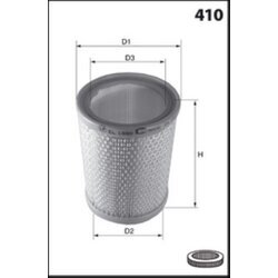 Vzduchový filter MISFAT R452 - obr. 1