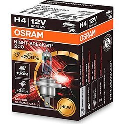 Halogénová žiarovka Osram H4 12V 60/55W P43t NIGHT BREAKER 200 /1 ks