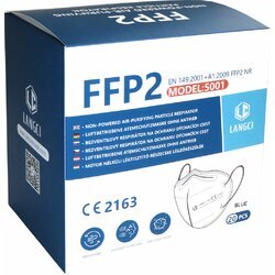 Respirátor skladací FFP2 tmavo-modrý, balený po 1ks MIX - obr. 2