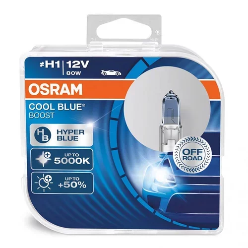 Halogénové žiarovky Osram H1 12V 80W P14,5s Cool Blue Boost 5500K 2 ks