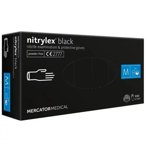 Nitrilové rukavice Nitrylex Basic veľkosť M, 100 ks