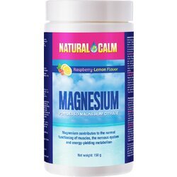 Magnezium NATURAL CALM citrát horčíka s príchuťou malina/citrón 150g MIX