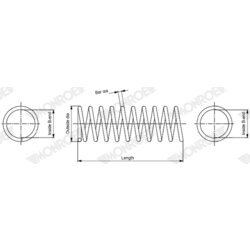 Pružina podvozku MONROE SP4428