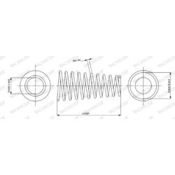 Pružina podvozku MONROE SP3161