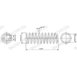 Pružina podvozku MONROE SP4399