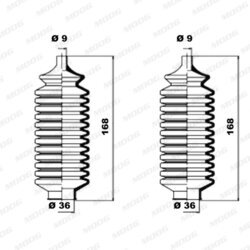 Manžeta riadenia - opravná sada MOOG K150054