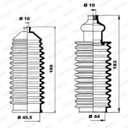 Manžeta riadenia - opravná sada MOOG K150031