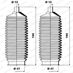 Manžeta riadenia - opravná sada MOOG K150039