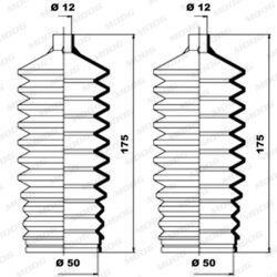 Manžeta riadenia - opravná sada MOOG K150014 - obr. 1