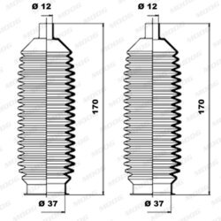 Manžeta riadenia - opravná sada MOOG K150035