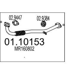 Výfukové potrubie MTS 01.10153