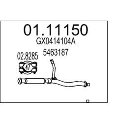 Výfukové potrubie MTS 01.11150