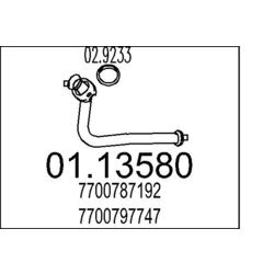 Výfukové potrubie MTS 01.13580