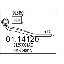 Výfukové potrubie MTS 01.14120