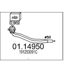 Výfukové potrubie MTS 01.14950