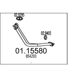 Výfukové potrubie MTS 01.15580