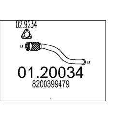 Výfukové potrubie MTS 01.20034