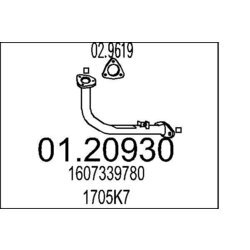 Výfukové potrubie MTS 01.20930