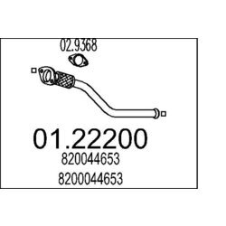 Výfukové potrubie MTS 01.22200