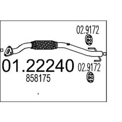 Výfukové potrubie MTS 01.22240