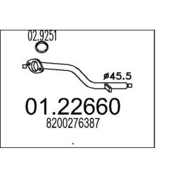 Výfukové potrubie MTS 01.22660