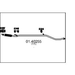 Výfukové potrubie MTS 01.40255