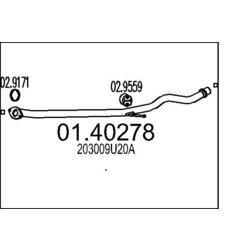 Výfukové potrubie MTS 01.40278