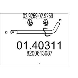 Výfukové potrubie MTS 01.40311