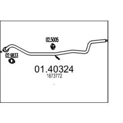 Výfukové potrubie MTS 01.40324