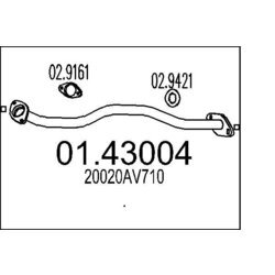 Výfukové potrubie MTS 01.43004