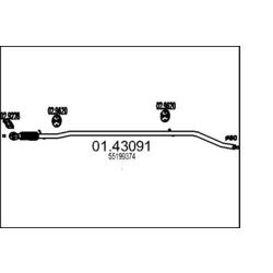 Výfukové potrubie MTS 01.43091
