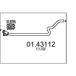 Výfukové potrubie MTS 01.43112