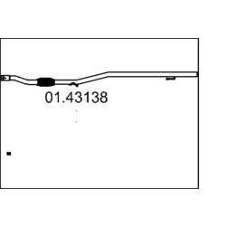 Výfukové potrubie MTS 01.43138