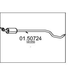 Stredný tlmič výfuku MTS 01.50724