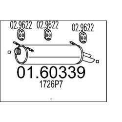 Koncový tlmič výfuku MTS 01.60339