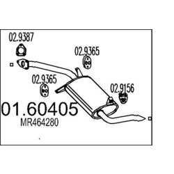 Koncový tlmič výfuku MTS 01.60405