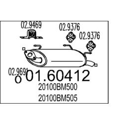 Koncový tlmič výfuku MTS 01.60412