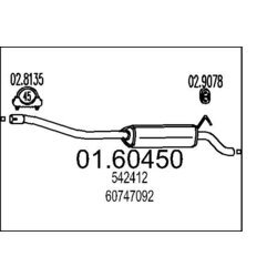 Koncový tlmič výfuku MTS 01.60450