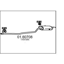 Koncový tlmič výfuku MTS 01.60708