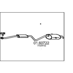 Koncový tlmič výfuku MTS 01.60722