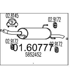Koncový tlmič výfuku MTS 01.60777