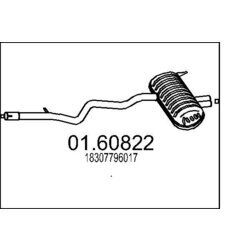 Koncový tlmič výfuku MTS 01.60822