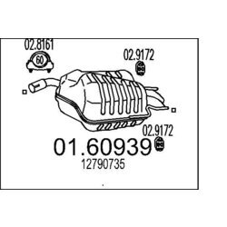 Koncový tlmič výfuku MTS 01.60939