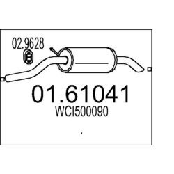 Koncový tlmič výfuku MTS 01.61041